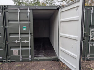 self storage container with double doors