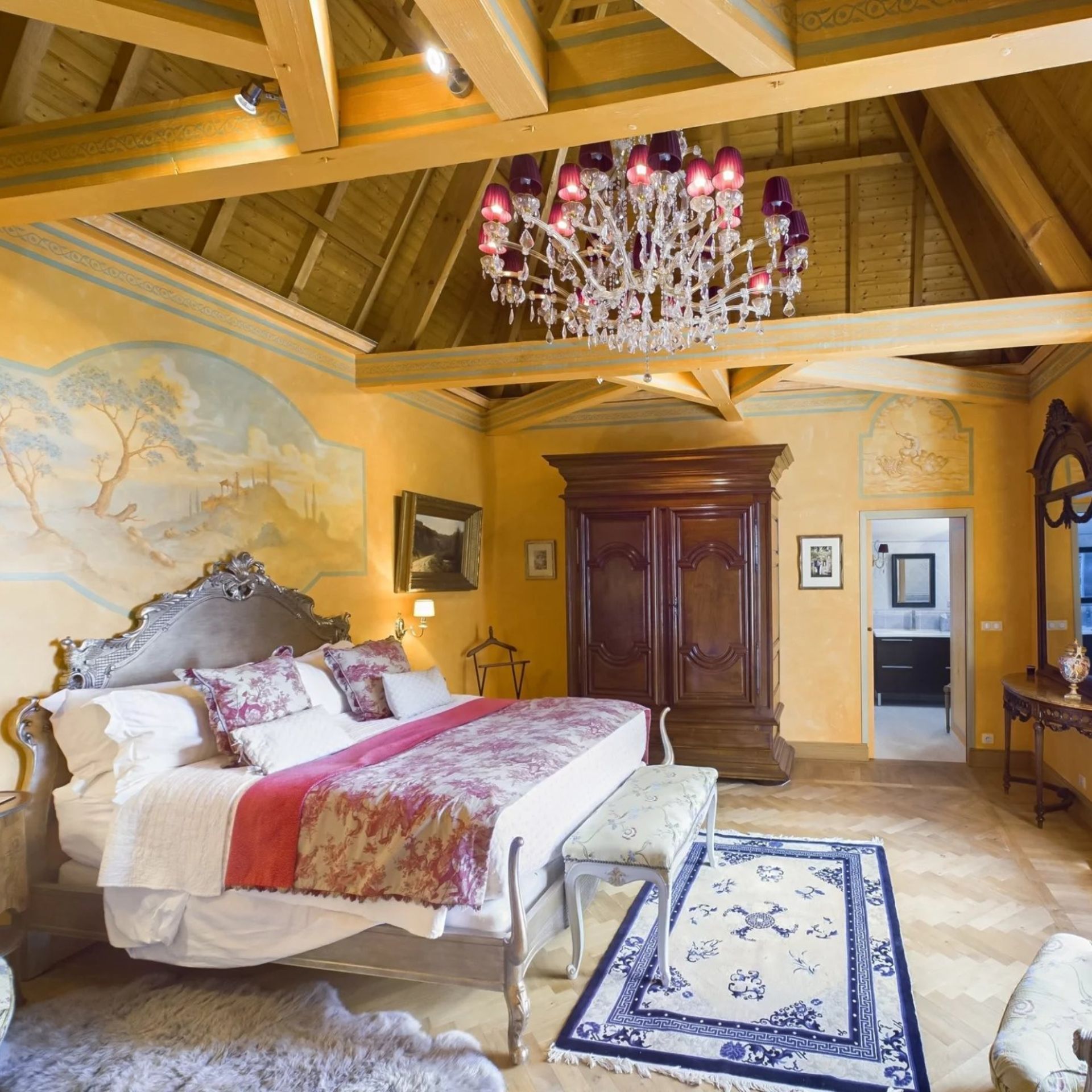 A bedroom in a French property